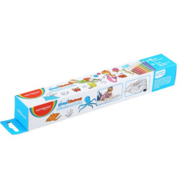 Rola autocolant de perete Keyroad Ocean Discovery KR972144, 206x30cm, + 8 creioane cerate