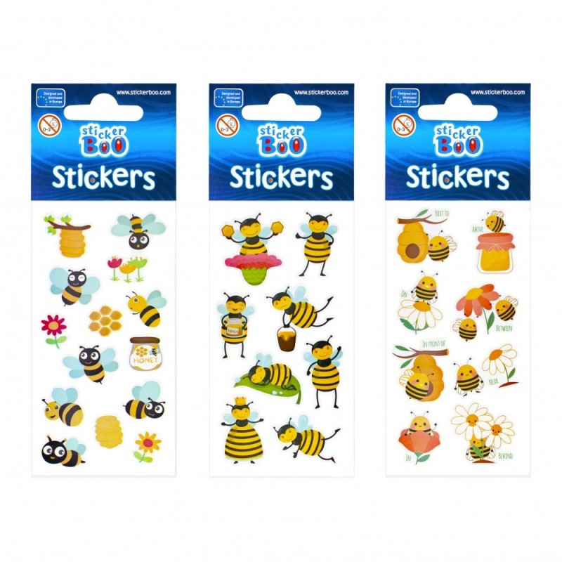 Abtibilduri - albinute, set 8 buc, Sticker Boo, 483492 Abtibilduri - albinute, set 8 buc, Sticker Boo, 483492