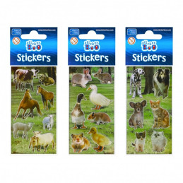 Abtibilduri - animale domestice, set 6-7 buc, Sticker Boo, 382529