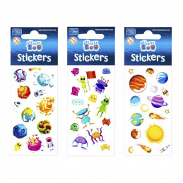 Abtibilduri - cosmos, set 14-16 buc, Sticker Boo, 471539