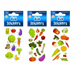 Abtibilduri - legume, set 14 buc, Sticker Boo, 483491