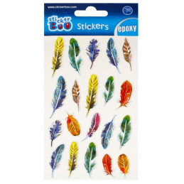 Abtibilduri - pene, set 20 buc, Sticker Boo, 493726