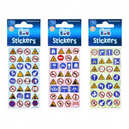 Abtibilduri - semne circulatie, set 28-31 buc, Sticker Boo, 237305