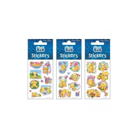 Abtibilduri - ursuleti, set 10-11 buc, Sticker Boo, 382534