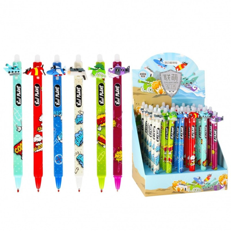 Pix cu bila Starpak 484784, cu mecanism, corp diverse imprimeuri, model Funny Plane Pix cu bila Starpak 484784, cu mecanism, corp diverse imprimeuri, model Funny Plane