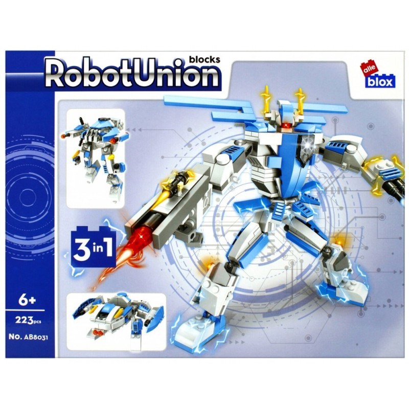 Set de constructie Alleblox Robot Union - robot L 3 in 1 diverse modele, 6+ Set de constructie Alleblox Robot Union - robot L 3 in 1 diverse modele, 6+