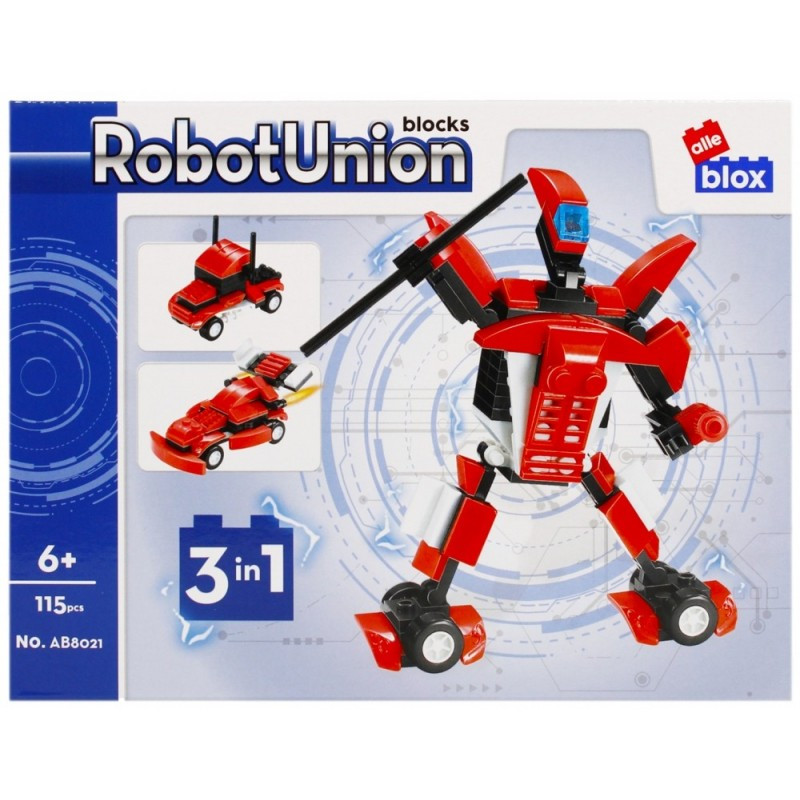 Set de constructie Alleblox Robot Union - robot M 3 in 1 diverse modele, 6+ Set de constructie Alleblox Robot Union - robot M 3 in 1 diverse modele, 6+