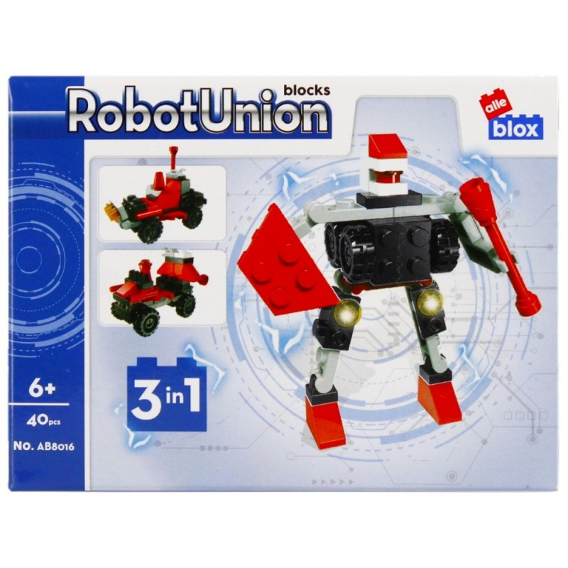 Set de constructie Alleblox Robot Union - robot S 3 in 1 diverse modele, 6+ Set de constructie Alleblox Robot Union - robot S 3 in 1 diverse modele, 6+