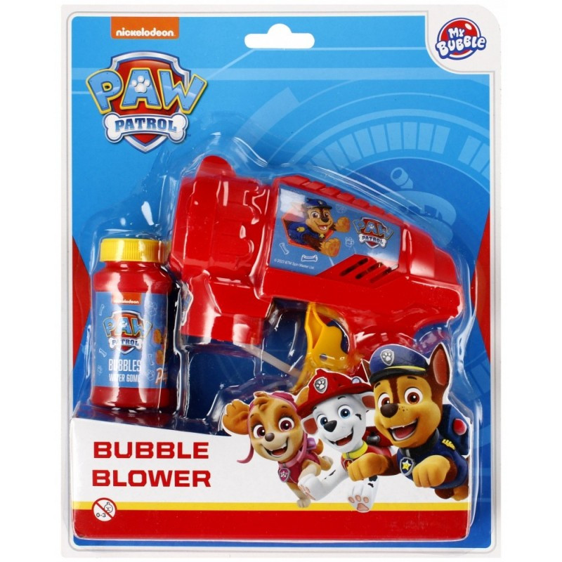 Jucarie pistol cu baloane din sapun + solutie Paw Patrol, plastic, 509221, 60ml Jucarie pistol cu baloane din sapun + solutie Paw Patrol, plastic, 509221, 60ml