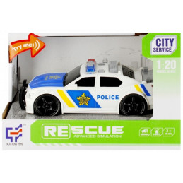 Masina de politie MegaCreative 499122, 19cm, cu sunete si lumini, plastic, multicolor, 3+ ani