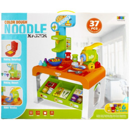 Jucarie stand mancare Mega Creative Noodle Maker 482499, + plastilina, +3 ani, 37 piese