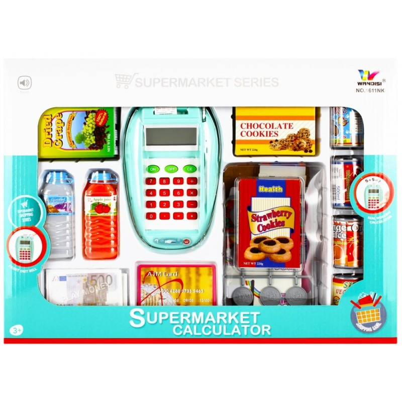 Set supermarket - casa de marcat - accesorii incluse, MegaCreative 482397, 3+ ani Set supermarket - casa de marcat - accesorii incluse, MegaCreative 482397, 3+ ani