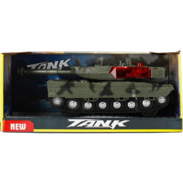 Tanc militar cu sunete si lumini MegaCreative 498695, 23cm, plastic, verde, 3+ ani