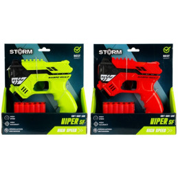 Blaster - pistol Viper SF, 17cm, 6 proiectile din spuma, diverse culori, 3+ ani, MegaCreative, 502223