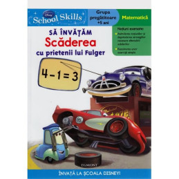 Sa Invatam Scaderea cu Prietenii lui Fulger - Carte Cars 2 - Egmont 