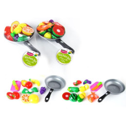 Set de bucatarie - tigaie cu alimente - accesorii incluse, diverse modele, MegaCreative 405856, 3+ ani