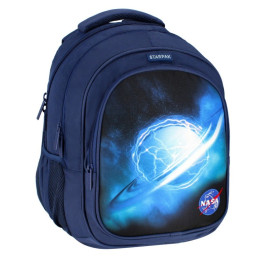 Ghiozdan Starpak Nasa, 3 compartimente, 2 buzunare, bleumarin, 485921