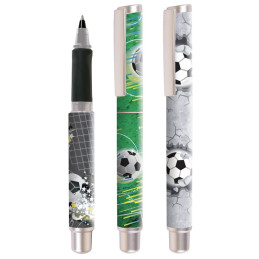 Roller Cresco GoPen 202001-E, 0.7mm, corp plastic diverse culori, model Fotbal