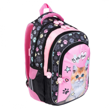kidsmagicstore.ro|Ghiozdan St.Majewski My Little Friend Cat, 4 compartimente, 2 buzunare, roz cu negru, 642746221,34 lei199,21 leiSt.MajewskiFara stoc5903235642746