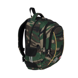 Ghiozdan St.Majewski St.Right Army Moro, 3 compartimente, 2 buzunare, kaki camuflaj, 622984