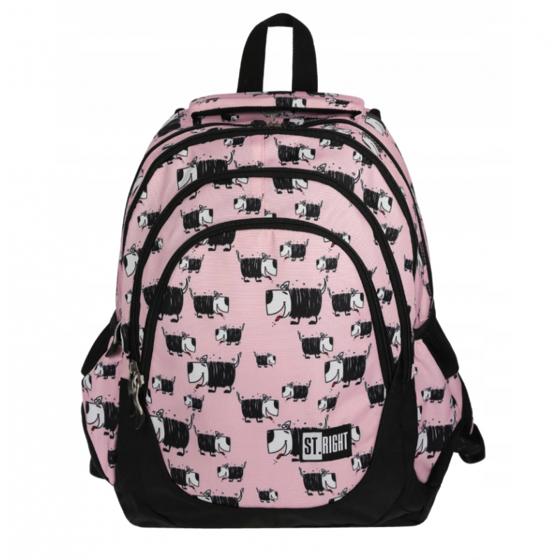 kidsmagicstore.ro|Ghiozdan St.Majewski St.Right Dogs, 4 compartimente, 2 buzunare, roz cu negru, BP-06 / 620690116,03 lei104,42 leiSt.MajewskiNoutati5903235620690