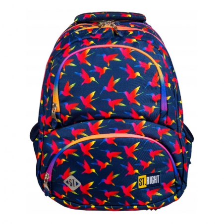 kidsmagicstore.ro|Ghiozdan St.Majewski St.Right Rainbow Birds, 2 compartimente, 4 buzunare, negru cu rosu, BP-07 / 622497142,78 lei128,50 leiSt.MajewskiFara stoc5903235641008