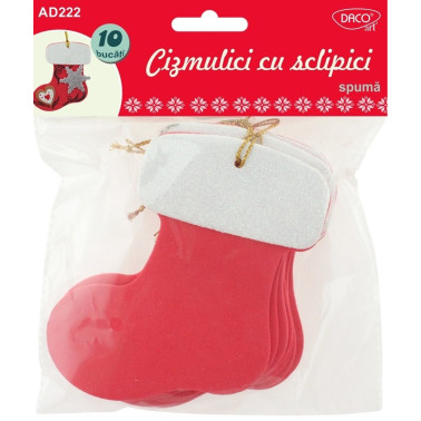 Accesorii craft - AD222 Cizmulici cu sclipici DACOart