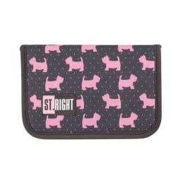 Penar neechipat St.Majewski Doggies, 1 fermoar, 2 extensii, negru cu roz, 625657