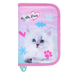 Penar neechipat St.Majewski My Little Friend Cat I, 1 fermoar, 2 extensii, roz cu turcoaz, 642647