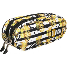 Penar neechipat St.Majewski Tropical Party Ananas, 2 fermoare, negru cu galben, 621703