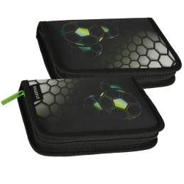 Penar echipat Starpak Football, 1 fermoar, 2 extensii, negru cu verde, 506714