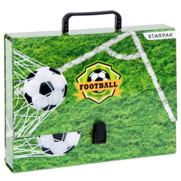 Mapa carton Starpak Fotbal 447893, cu maner, A4, carton