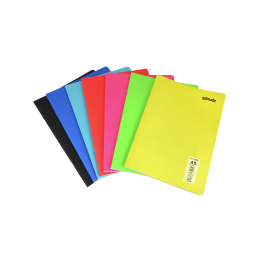 Caiet scolar A4 Mynote Text Neon, 60 file, dictando, colturi rotunjite, coperta plastic, diverse culori, MTXNE-A460-C