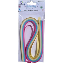 Hartie quilling, 1x50cm, diverse culori, pal, set 100 buc, CNX, FS-XX