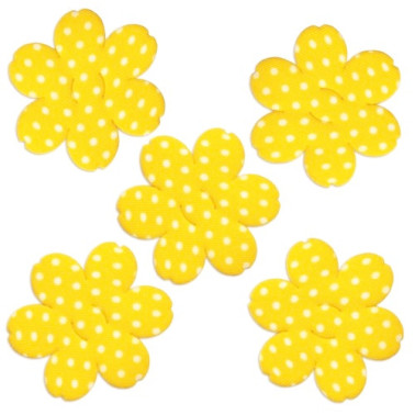 Floricele galbene material textil 5 buc