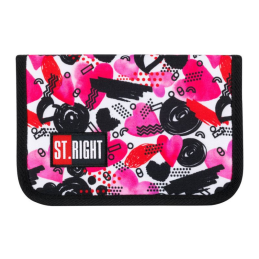 Penar neechipat St.Majewski St.Right Hearts, 1 fermoar, 2 extensii, negru cu inimi roz, PC-03 /626029