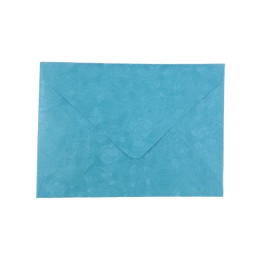 Plic color CNX, bleu metalizat, 120g/mp, 130x180mm, autoadeziv, cu model, set 10 buc