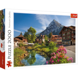Puzzle carton 2000 piese Trefl Muntii Alpi vara, 27089, 12+ ani