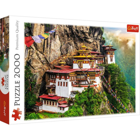 Puzzle carton 2000 piese Trefl Manastirea Taktsang, Bhutan, 27092, 12+ ani