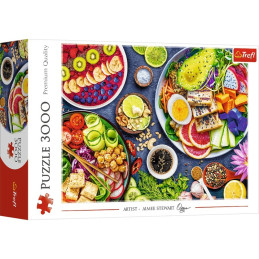 Puzzle carton 3000 piese Trefl Aimee Stuart - Castronul lui Buddha, 33077, 16+ ani