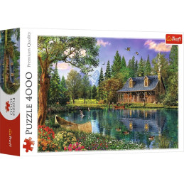 Puzzle carton 4000 piese Trefl Peisaj Cabana, 45005, 16+ ani