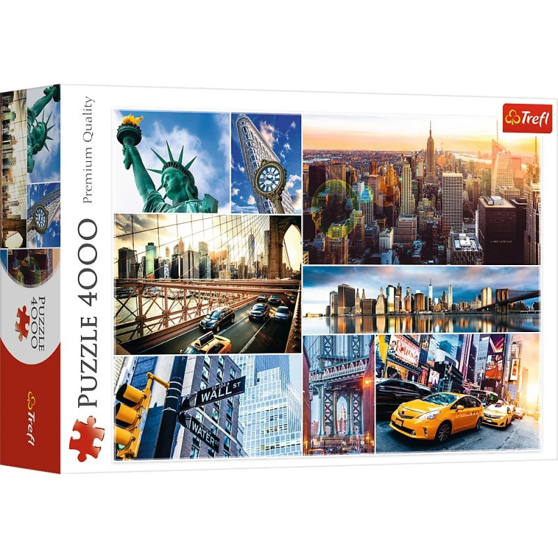 Puzzle carton 4000 piese Trefl New York Colaje, 45006, 16+ ani Puzzle carton 4000 piese Trefl New York Colaje, 45006, 16+ ani