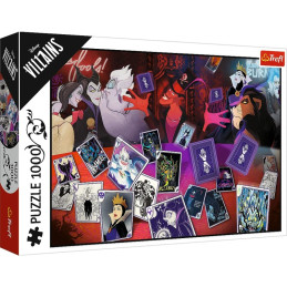 Puzzle carton 1000 piese Trefl Disney Classic - Personaje negative, 10719, 12+ ani