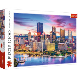 Puzzle carton 1000 piese Trefl Pittsburgh, Pennsylvania, 10723, 12+ ani