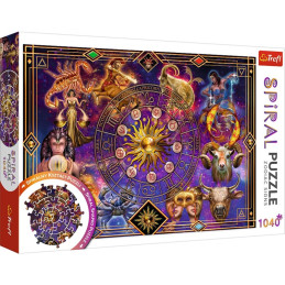 Puzzle carton 1040 piese Trefl In spirala - Semne zodiacala, 40015, 12+ ani
