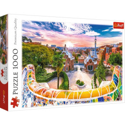 Puzzle carton 1000 piese Trefl Rasarit in Barcelona, 10711, 12+ ani