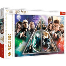 Puzzle carton 1000 piese Trefl Harry Potter - Talismanele mortii, 10717, 12+ ani