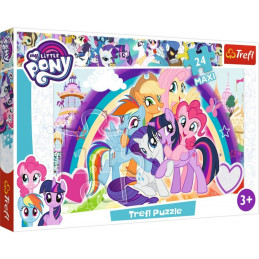 Puzzle carton 24 piese Trefl Maxi - My Little Pony, 14269, 3+ ani