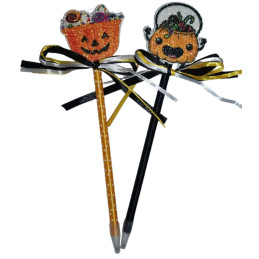 Pix cu figurine Cnx Halloween, dovleac cu fundita
