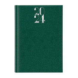 Agenda A5 datata Artilux EJ-1113, 336 pagini ivory, coperta buretata verde